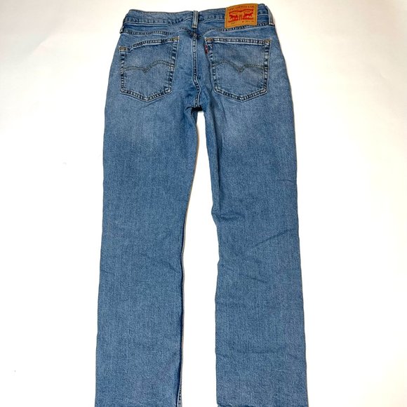 Levi's 514 Straight Fit Men's Jeans - W30 L30 - Classic Blue Denim - Picture 2 of 3